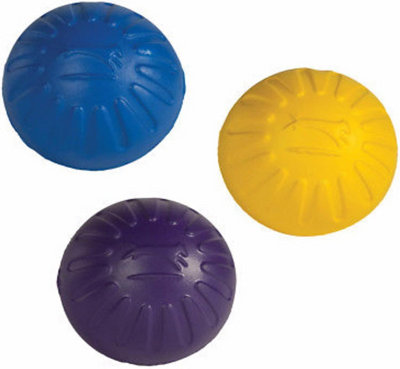 AB Tools 3Pk Large Interactive Play Durafoam Dog Puppy Ball Floating Toy-Assorted Colour