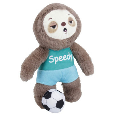 B&Q -  Plush Soft Sporty Sloth Speedy Dog Toy Cuddly Play Toy Gift With Squeak