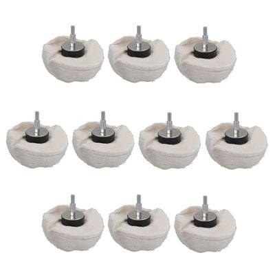 AB Tools Dome Domed Final Finishing Polishing Mop 110mm Wide Soft Grade Cotton 10Pk from B&Q