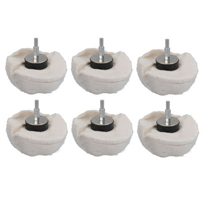 AB Tools Dome Domed Final Finishing Polishing Mop 110mm Wide Soft Grade Cotton 6Pk from B&Q