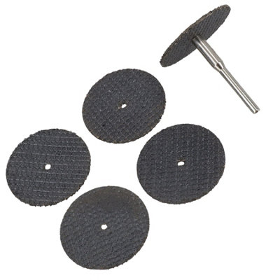 AB Tools 6Pc Rotary Tool Resin Cutting Trimming Disc Set 31mm Diameter 3.17mm Mandrel from B&Q