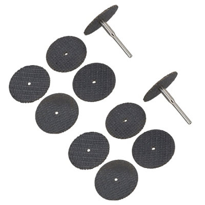 AB Tools 12Pc Rotary Tool Resin Cutting Trimming Disc Set 31mm Diameter 3.17mm Mandrel from B&Q