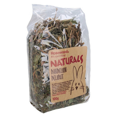 AB Tools 1Pk Small Animal Treat Rabbit Guinea Boredom Breaker Natural Dandelion Delight from B&Q