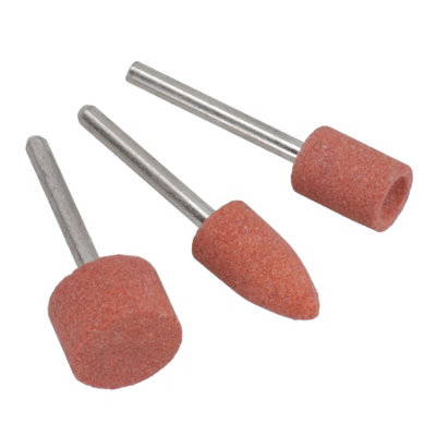 AB Tools 3Pc Rotary Circular Grinding Sanding Wheel Set 91015mm 3.17mm Mandrel from B&Q