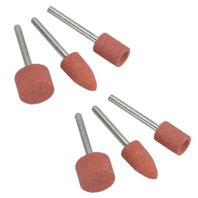 AB Tools 6Pc Rotary Circular Grinding Sanding Wheel Set 91015mm 3.17mm Mandrel from B&Q