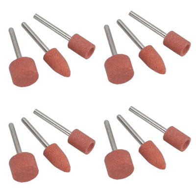 AB Tools 12Pc Rotary Circular Grinding Sanding Wheel Set 91015mm 3.17mm Mandrel from B&Q