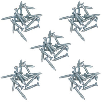 AB Tools 5mm X 30mm Pz2 Drive Countersunk Wood Chipboard Screws Fasteners 80Pc from B&Q