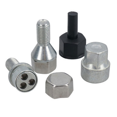 AB Tools M12 X 1.5 Locking Wheel Bolts For Trailer Caravan Suspension Hubs from B&Q