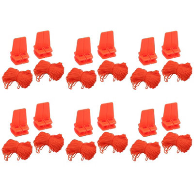 AB Tools 108 Metres Brick Line String + Plastic Corner Blocks Brick Laying Building Builders