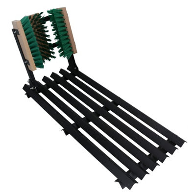 Ab Tools Steel Mat Scraper And Boot Brush Shoe Welly Scrub Muck Mud Door Farm Yard