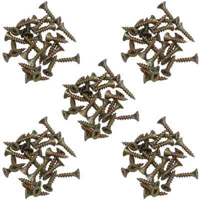 AB Tools 3.5mm X 16mm Countersunk Wood Chipboard Screw Fasteners Pz2 Drive 130Pc from B&Q