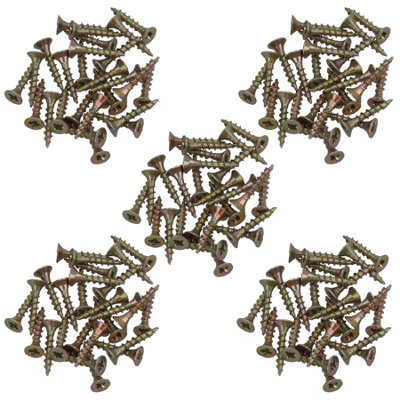 AB Tools 3.5mm X 20mm Countersunk Wood Chipboard Screw Fasteners Pz2 Drive 130Pc from B&Q