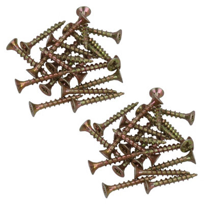 AB Tools 3.5mm X 25mm Countersunk Wood Chipboard Screw Fasteners Pz2 Drive 40Pc from B&Q