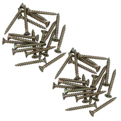AB Tools 3.5mm X 30mm Countersunk Wood Chipboard Screw Fasteners Pz2 Drive 40Pc from B&Q