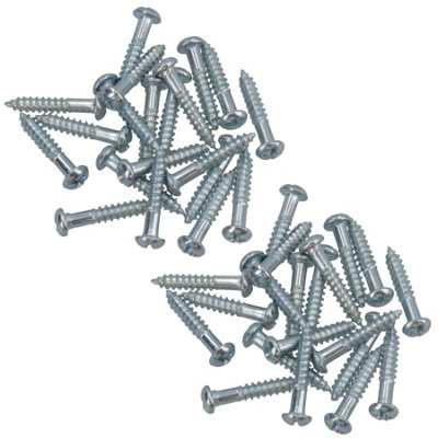 AB Tools Ph2 Dome Headed Phillips Wood Screws 3.5mm X 20mm Fastener Fixings 40Pc from B&Q