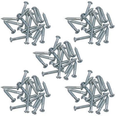 AB Tools Ph2 Dome Headed Phillips Wood Screws 3.5mm X 20mm Fastener Fixings 100Pc from B&Q