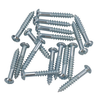 AB Tools Ph2 Dome Headed Phillips Wood Screws 4mm X 25mm Fastener Fixings 16Pc from B&Q