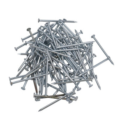 AB Tools 58mm / 2.25" Flat Headed Multi Purpose Nails Fasteners Fixings Carpentry 100Pc from B&Q