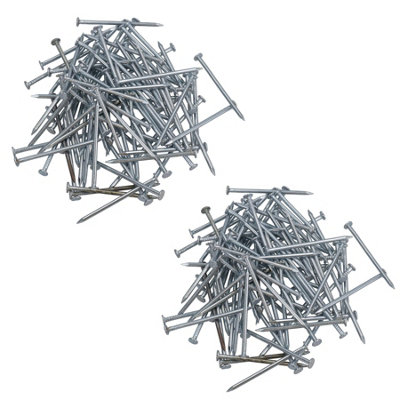 AB Tools 58mm / 2.25" Flat Headed Multi Purpose Nails Fasteners Fixings Carpentry 200Pc from B&Q
