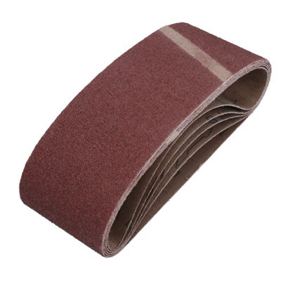 AB Tools 75mm X 457mm 40 Grit Coarse Abrasive Sanding Belt Sander Discs 5 Pack from B&Q