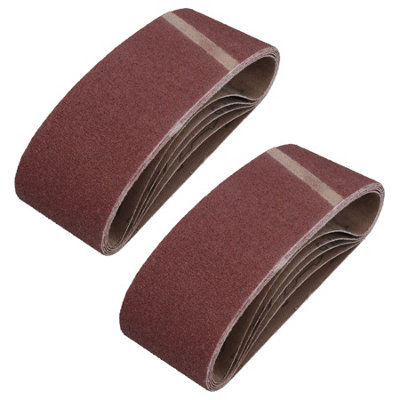 AB Tools 75mm X 457mm 40 Grit Coarse Abrasive Sanding Belt Sander Discs 10 Pack from B&Q