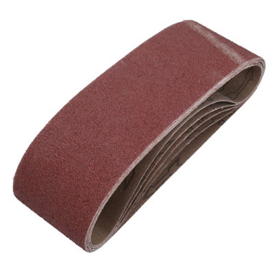 AB Tools 75mm X 533mm 40 Grit Coarse Abrasive Sanding Belt Sander Discs 5 Pack from B&Q