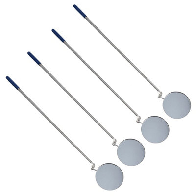 AB Tools Telescopic Inspection Round Circular Mirror 85mm Extends 280880mm 4Pc from B&Q