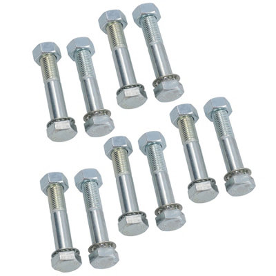 AB Tools M16 (16mm) X 90mm High Tensile Tow Bar Ball Fixing Bolts Washers + Nuts 10 Pack from B&Q