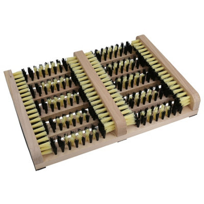 B&Q -  Poly Bristle Boot Brush Shoe Welly Scrub Muck Mud Door Farm Yard Hardwood