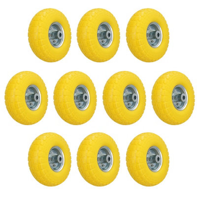 AB Tools 10 Inch Puncture Proof Sack Truck Cart Trolley Wheel 16mm Bore 150Kg 10Pc