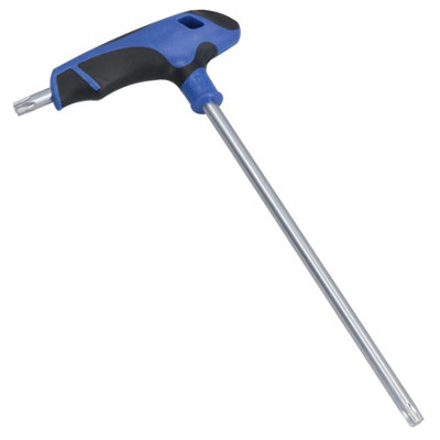 AB Tools T45 Torx Star T Handle Wrench T Bar Short + Long High Torque Soft Grip Handle from B&Q