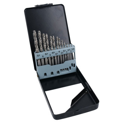 AB Tools 13Pc Hss-G Xtra Metric Drill Bits Split Point Drills Metal Cast Iron 1.5-6.5mm from B&Q