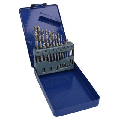 AB Tools 13Pc Hss-G Metric Drill Bit Set Split Point Drills Metal Plastic Copper 1.5 -6.5mm from B&Q