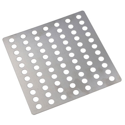 AB Tools Stainless Steel Flat Drain Guard Cover Plate Grid 150mm X 150mm Rustproof 1Pc