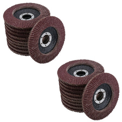 B&Q -  Type 29 Premium Flap Grinding Sanding Discs 80 Flaps 40 Grit Coarse 115mm 20Pk