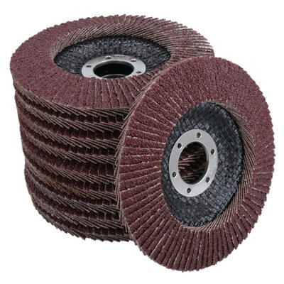 B&Q -  Type 29 Premium Flap Grinding Sanding Discs 80 Flaps 60 Grit Coarse 115mm 10Pk