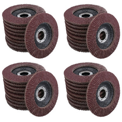 B&Q -  Type 29 Premium Flap Grinding Sanding Discs 80 Flaps 60 Grit Coarse 115mm 40Pk