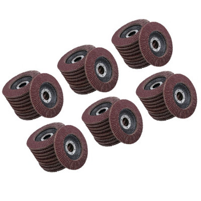 B&Q -  Type 29 Premium Flap Grinding Sanding Discs 80 Flaps 60 Grit Coarse 115mm 60Pk