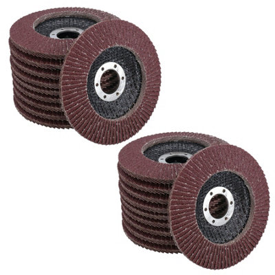 B&Q -  Type 29 Premium Flap Grinding Sanding Discs 80 Flaps 80 Grit Medium 115mm 20Pk