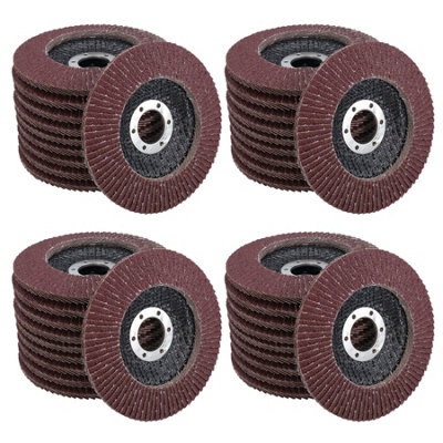 B&Q -  Type 29 Premium Flap Grinding Sanding Discs 80 Flaps 80 Grit Medium 115mm 40Pk