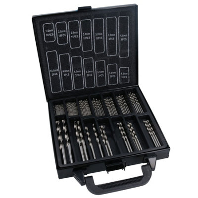 AB Tools 99Pc Hss-G Metric Drill Bit Set Split Point Drills Metal Plastic Copper 1.5mm- 10mm