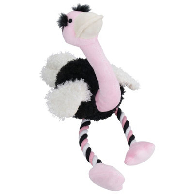AB Tools Olgra Ostriche Colourful Teddy Rope Plush Play Dog Toy With Squeak 14X20X38 from B&Q