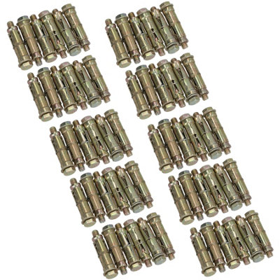 AB Tools M8 8mm X 60mm Expansion Rawl Bolt For Masonry Sleeve Anchors Fastener 60Pk from B&Q