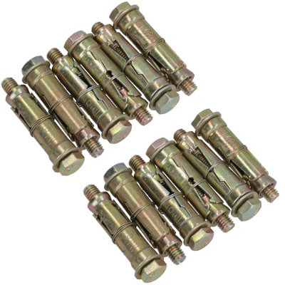 AB Tools M8 8mm X 60mm Expansion Rawl Bolt For Masonry Sleeve Anchors Fastener 12Pk from B&Q