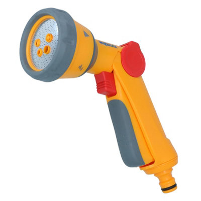 AB Tools Hozelock Multi Spray Gun Soft Touch Water Nozzle Hose Pipe 5 Function Cleaning