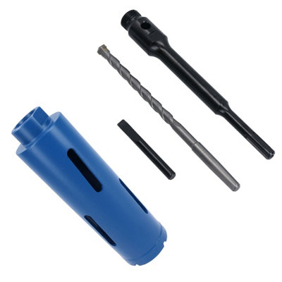 Ab Tools 52Mm X 150Mm Dry Diamond Core Drill Cutter With 1/2In Bsp Sds Arbor Guide