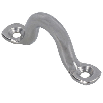 AB Tools 6mm Stainless Steel Wire Sheet Eye Tie Down Hook Strap 316 Marine Grade from B&Q