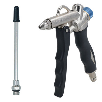 AB Tools Air Dust Blow Gun Blower Blowing Gun Flow Control Twin Air Inlets 120mm Nozzle