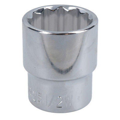 Ab Tools 1/2 Ww Whitworth Bsw Shallow British Socket 12 Sided Bi-Hex 1/2In Drive