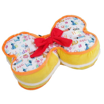 AB Tools Super Soft Plush Large Birthday Present Toy Dog Puppy Happy Birthday Gift from B&Q